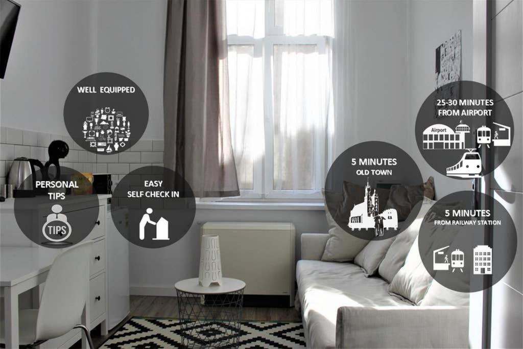 Corner 5 I Old Town I Cosy Studio Krakow Luaran gambar